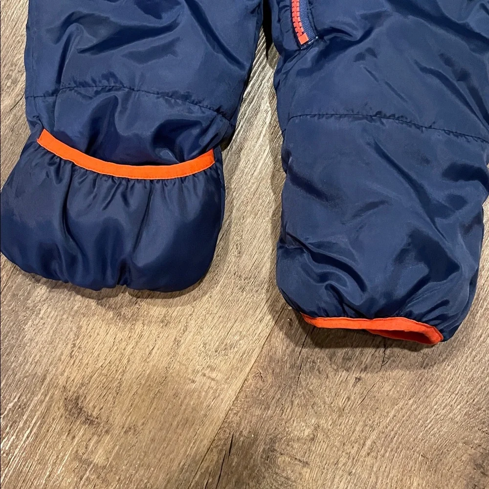 Baby Xtreme Navy and‎ Plaid Snowsuit Zip Up 12M